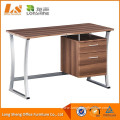 2 Drawer Metal Frame Wooden Computer Table Design